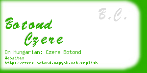 botond czere business card